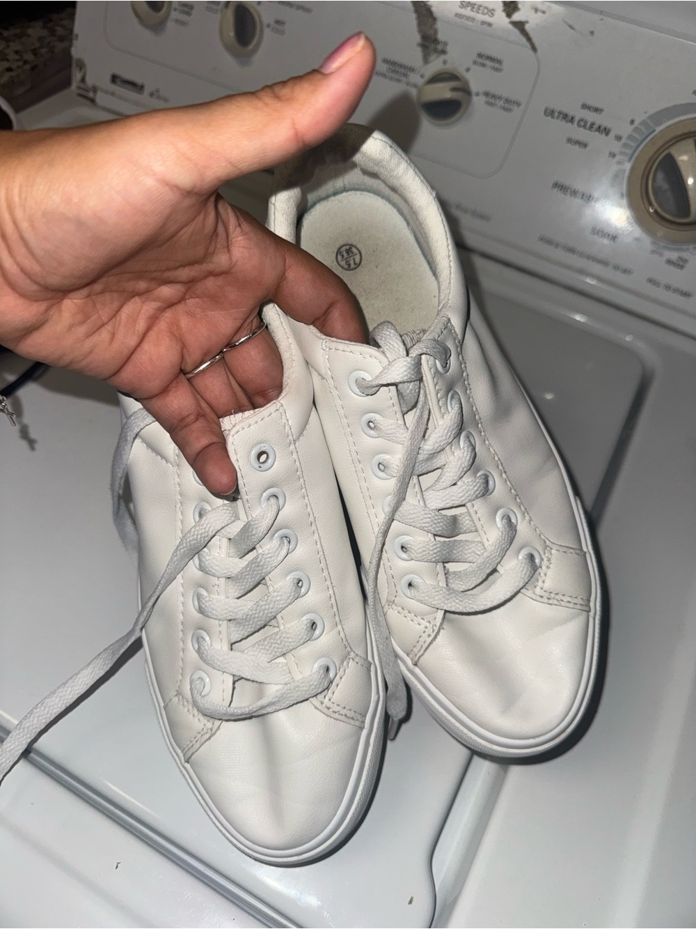 Classic Women's White Low-Top Lace-Up Sneakers